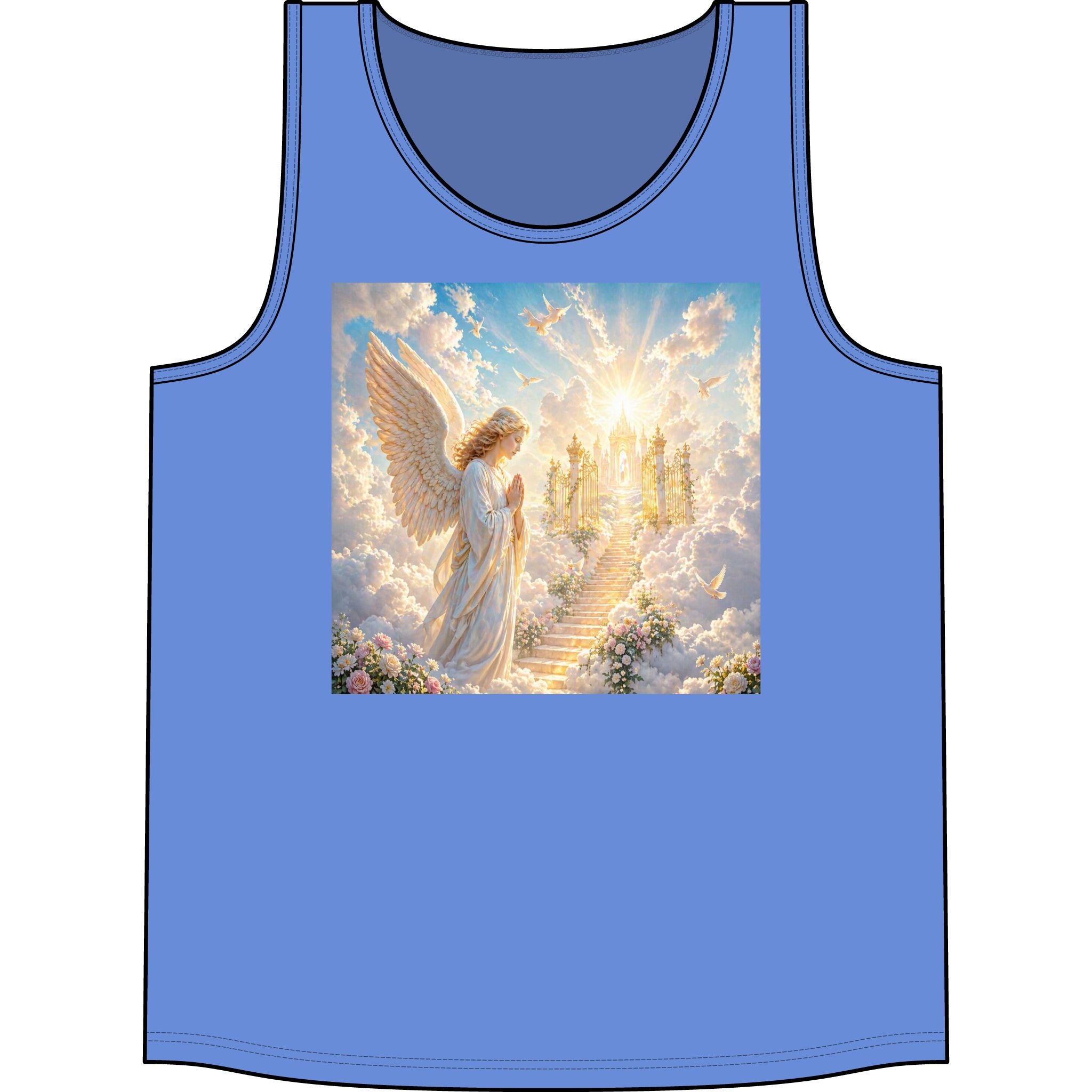 Heavenly Angel Stairway Tank Top — Inspirational Spiritual Concert Shirt