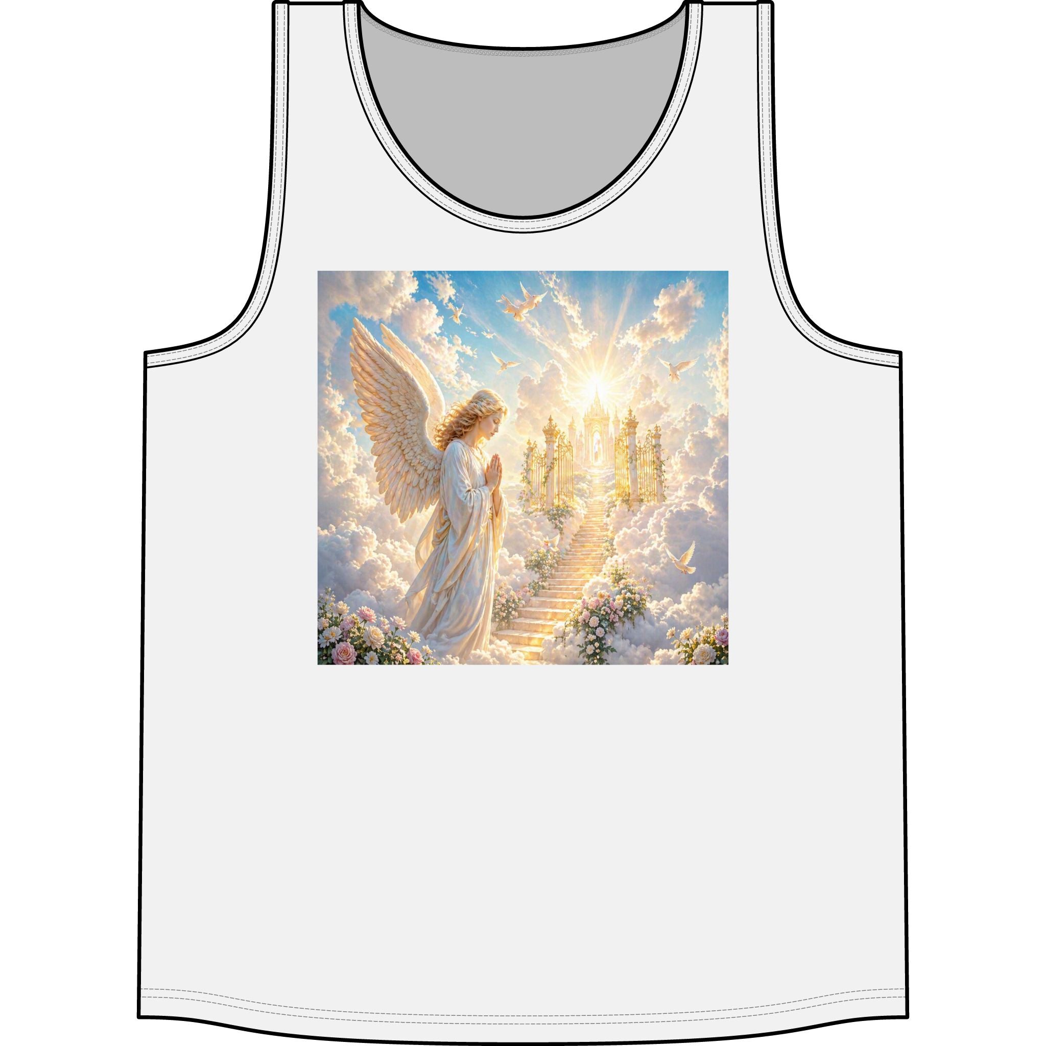 Heavenly Angel Stairway Tank Top — Inspirational Spiritual Concert Shirt