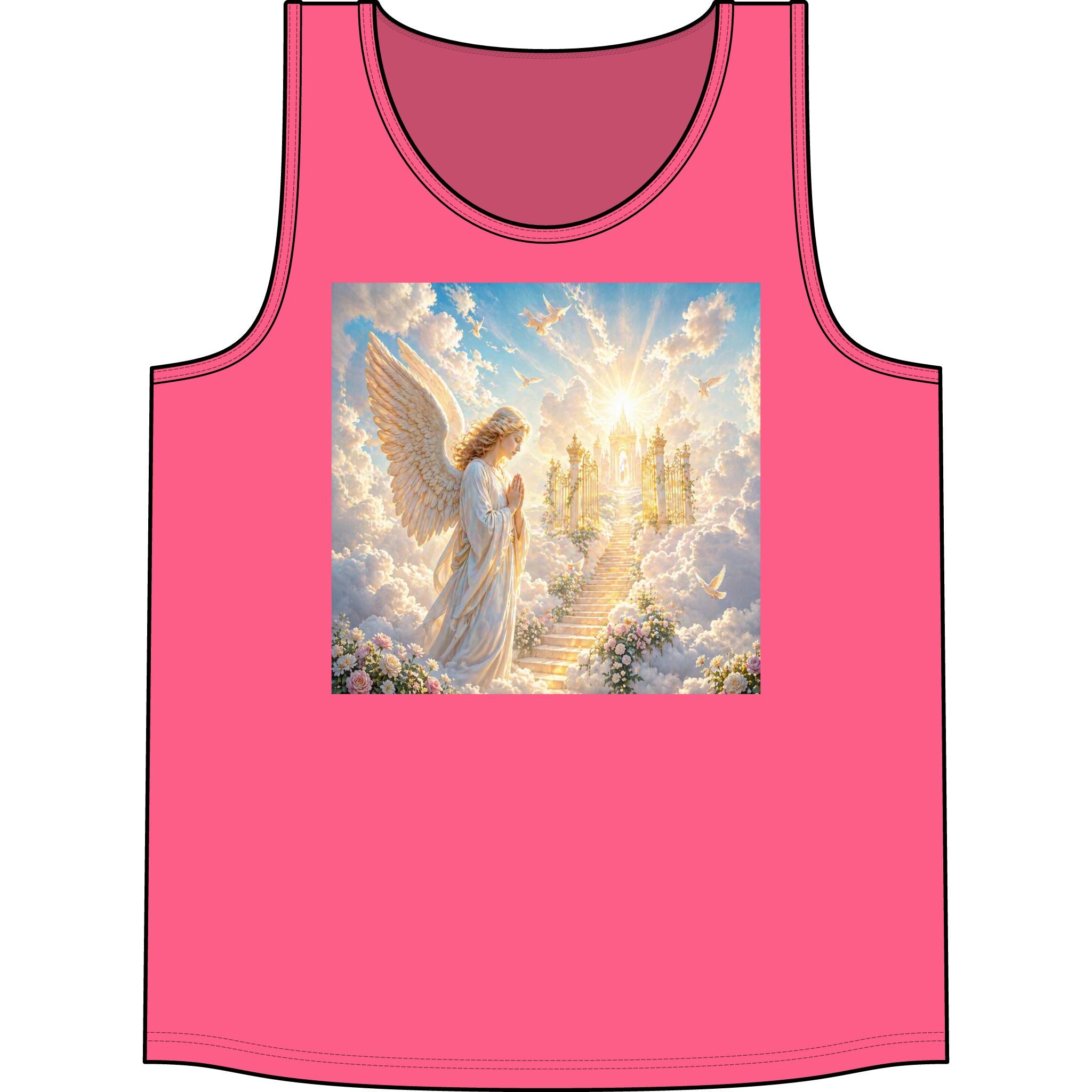 Heavenly Angel Stairway Tank Top — Inspirational Spiritual Concert Shirt