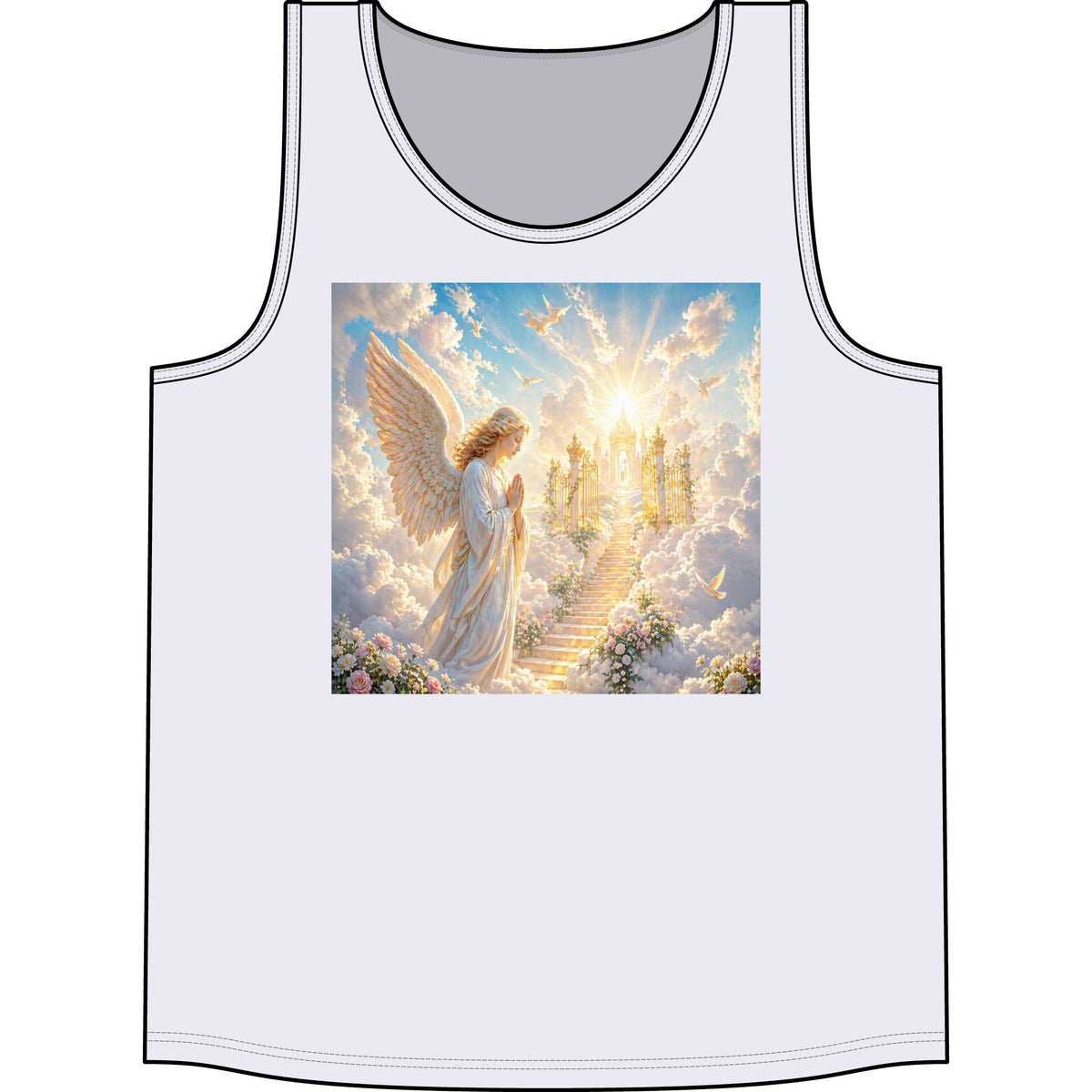 Heavenly Angel Stairway Tank Top — Inspirational Spiritual Concert Shirt