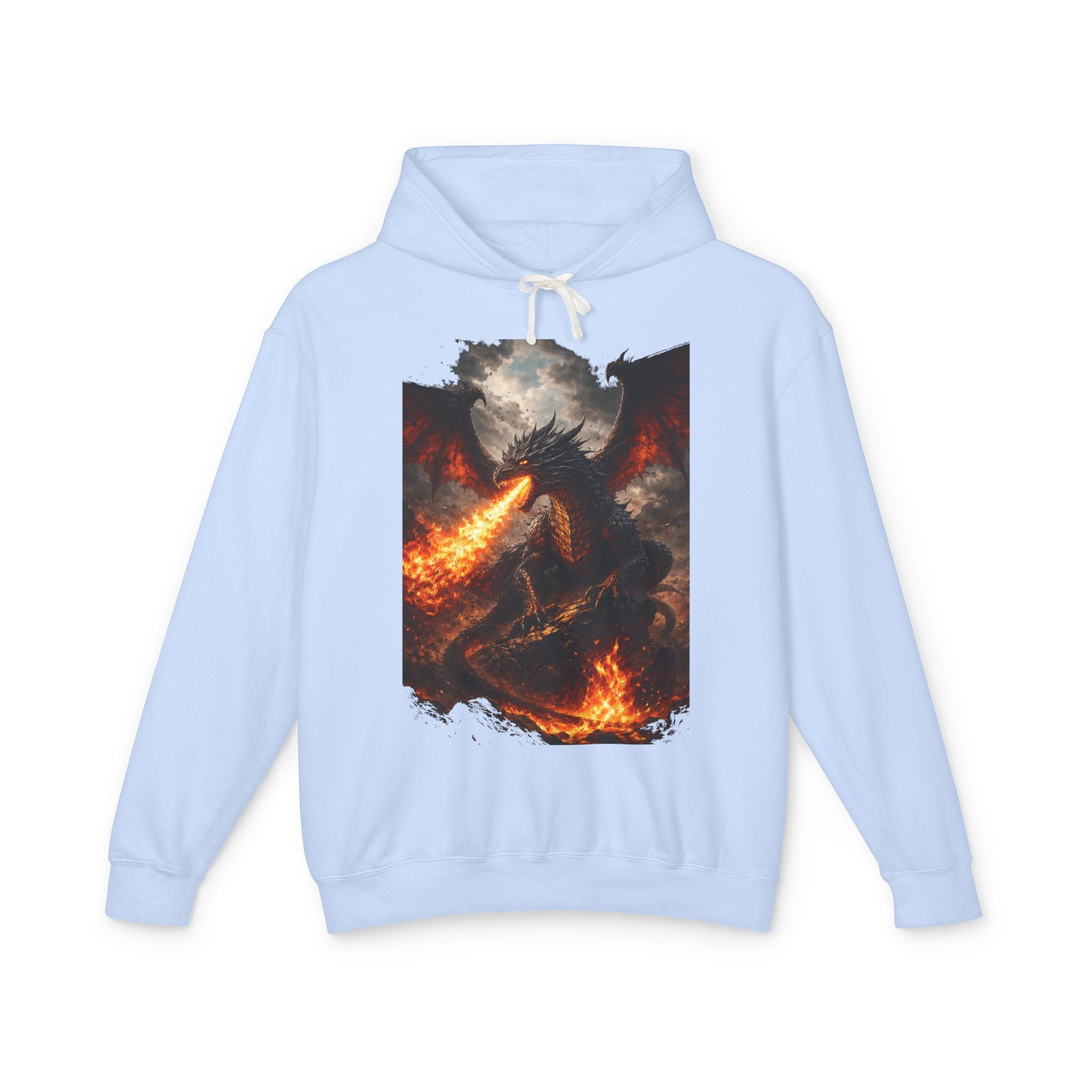 Dragon Fire Hoodie – Mythical Fire-Breathing Dragon Graphic Hoodie