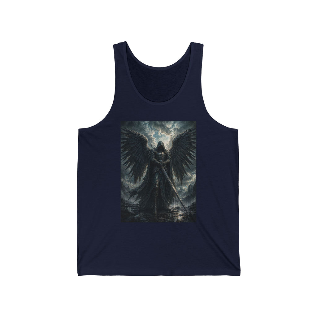 Dark Angel Graphic Tank Top — Gothic Warrior Winged Art Tee