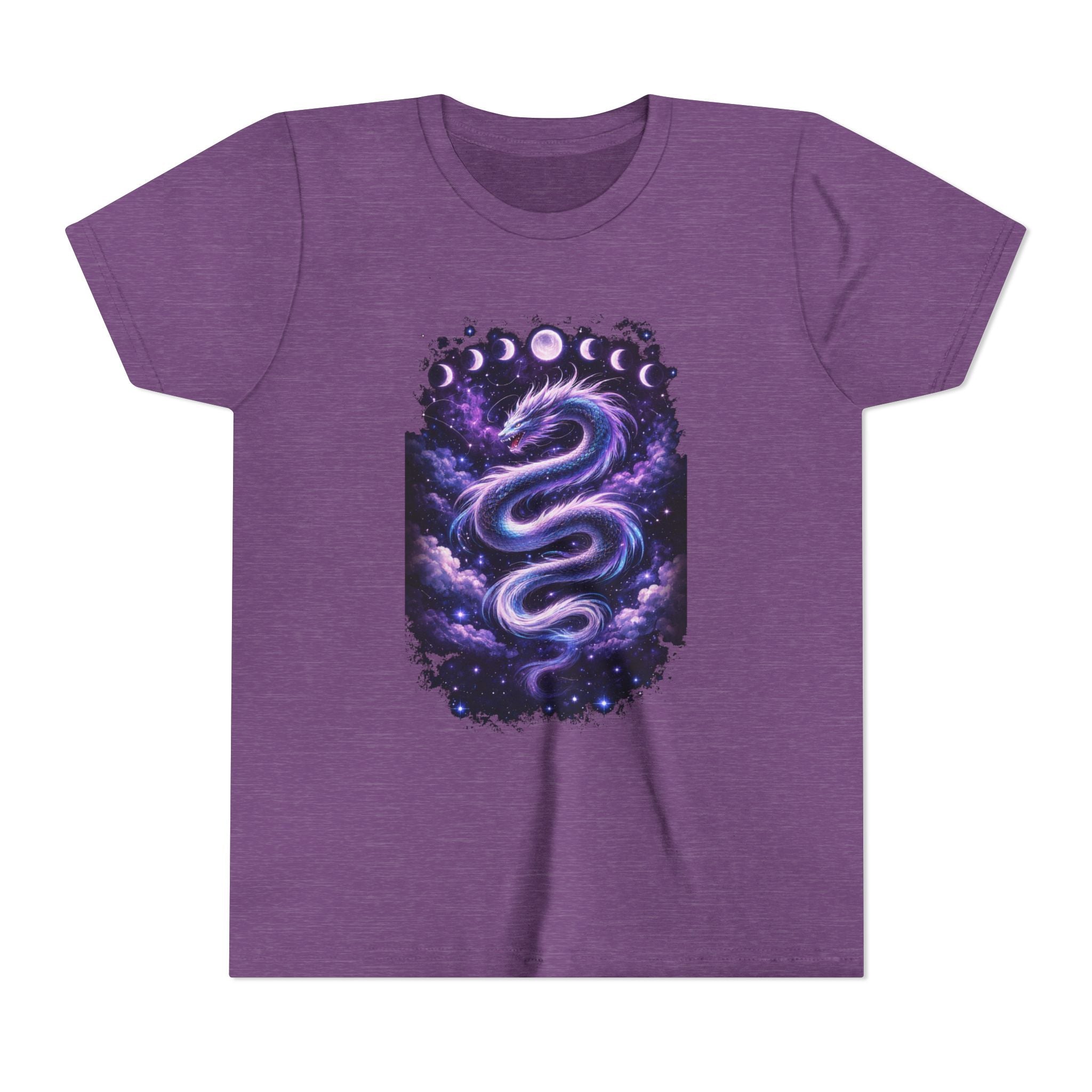 Youth Tee — Celestial Serpent Moon Phases Graphic
