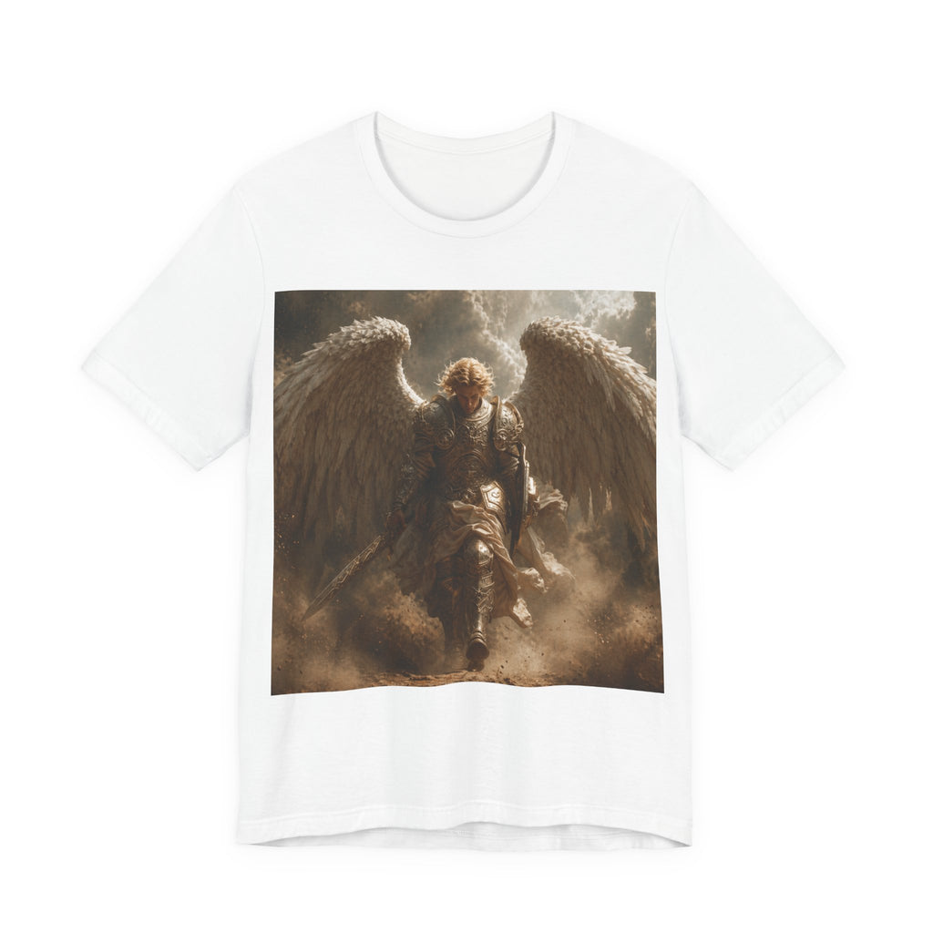 Angel Warrior T‑Shirt — Dramatic Winged Guardian Graphic Tee
