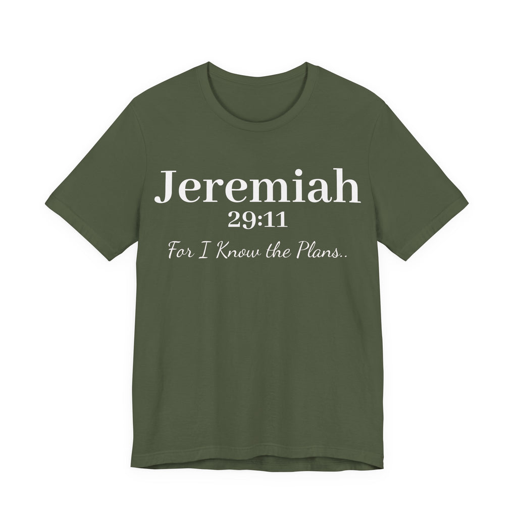 Jeremiah 29:11 Inspirational Bible Verse T‑Shirt — Faith Christian Tee