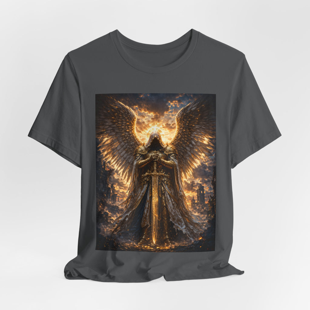 Angel Guardian T-Shirt — Golden Warrior Wings Graphic Tee