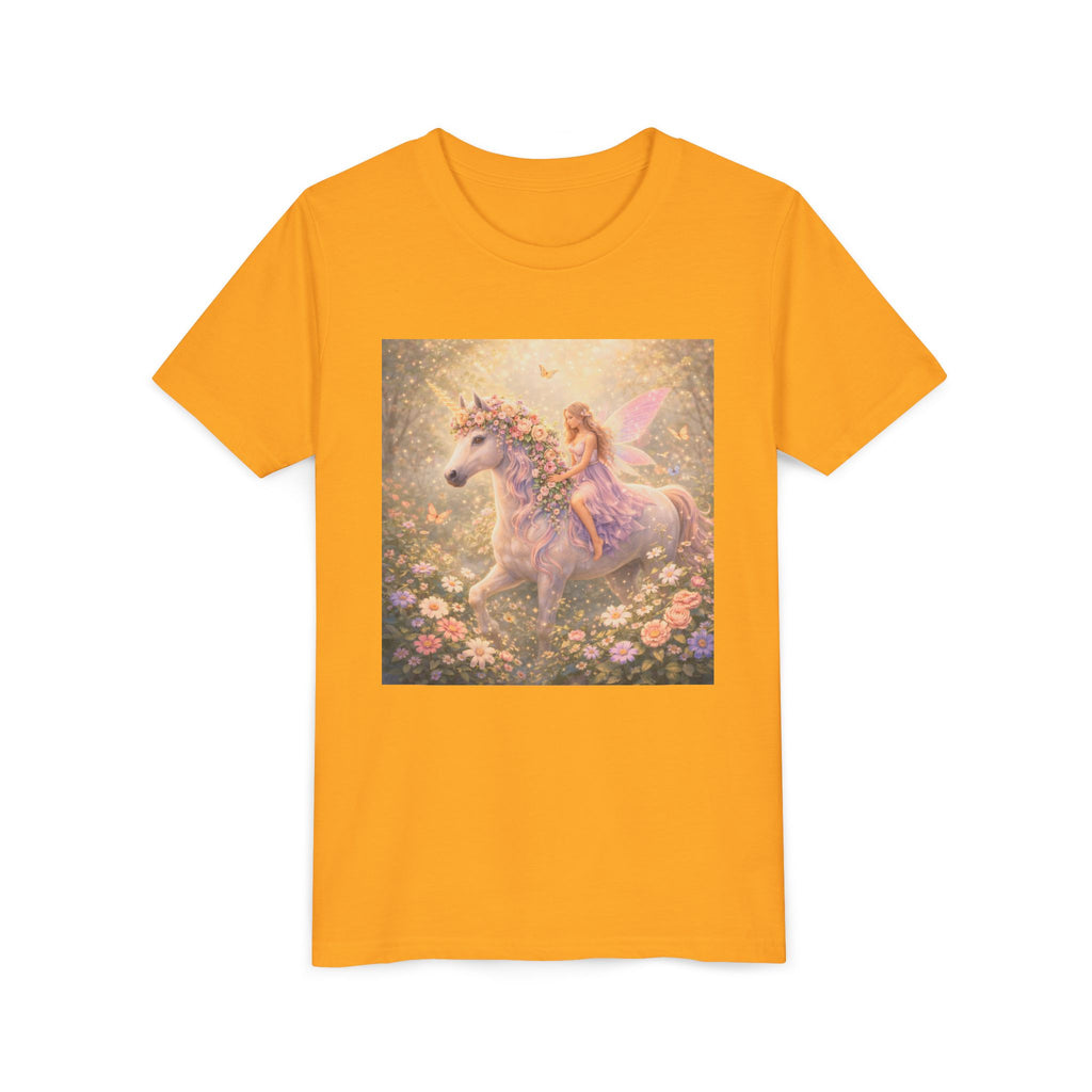 Youth Tee — Magical Unicorn Fairy Ride Kids T‑Shirt