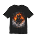 Fiery Stallion Graphic Tee — Burning Horse Fantasy T-Shirt