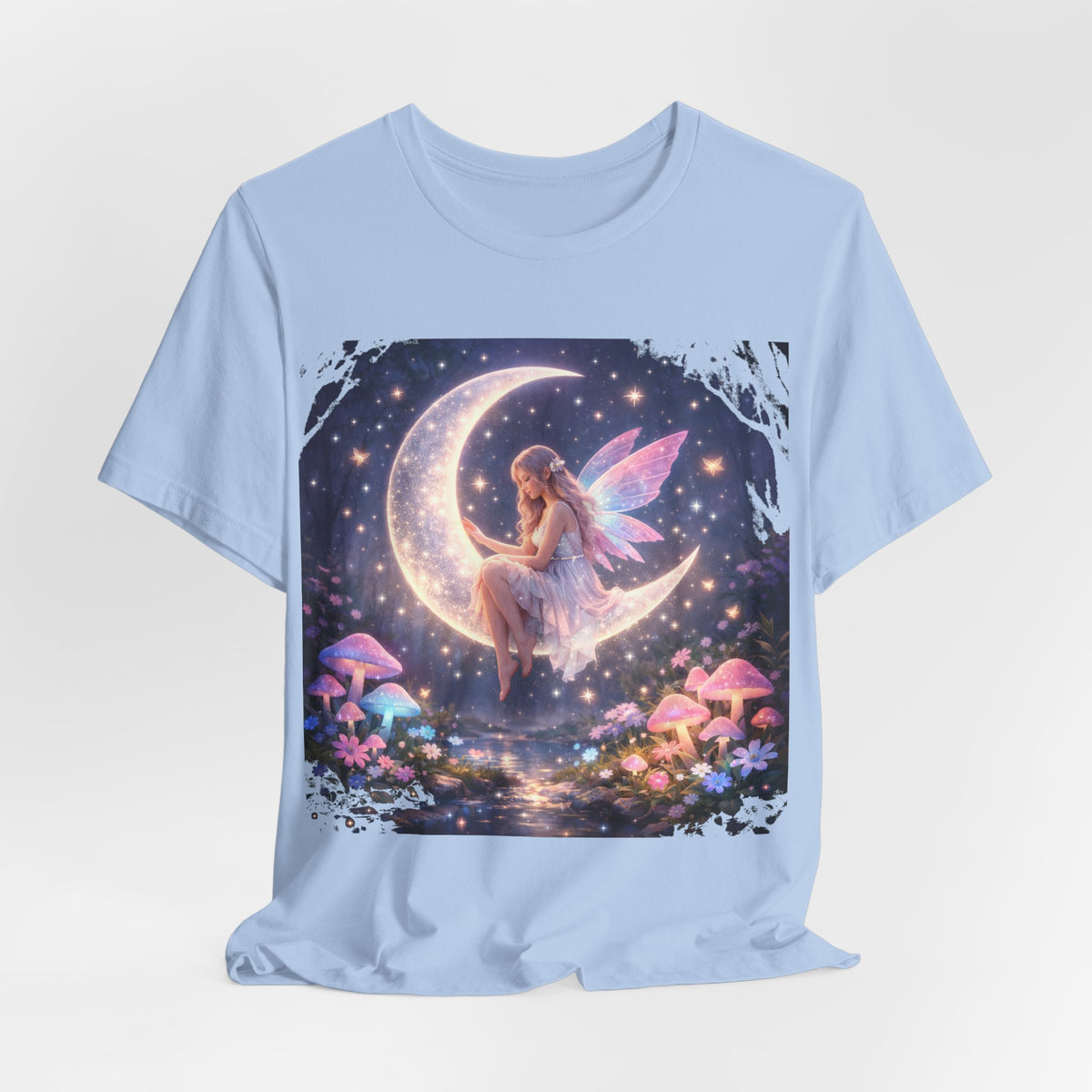 Fairy on the Moon T-Shirt — Magical Night Garden Fairy Tee