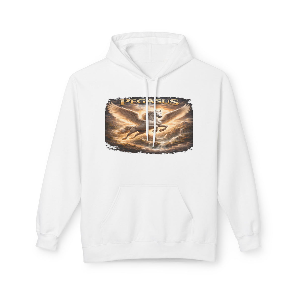 Pegasus Mythic Hoodie — Vintage Flying Horse Graphic