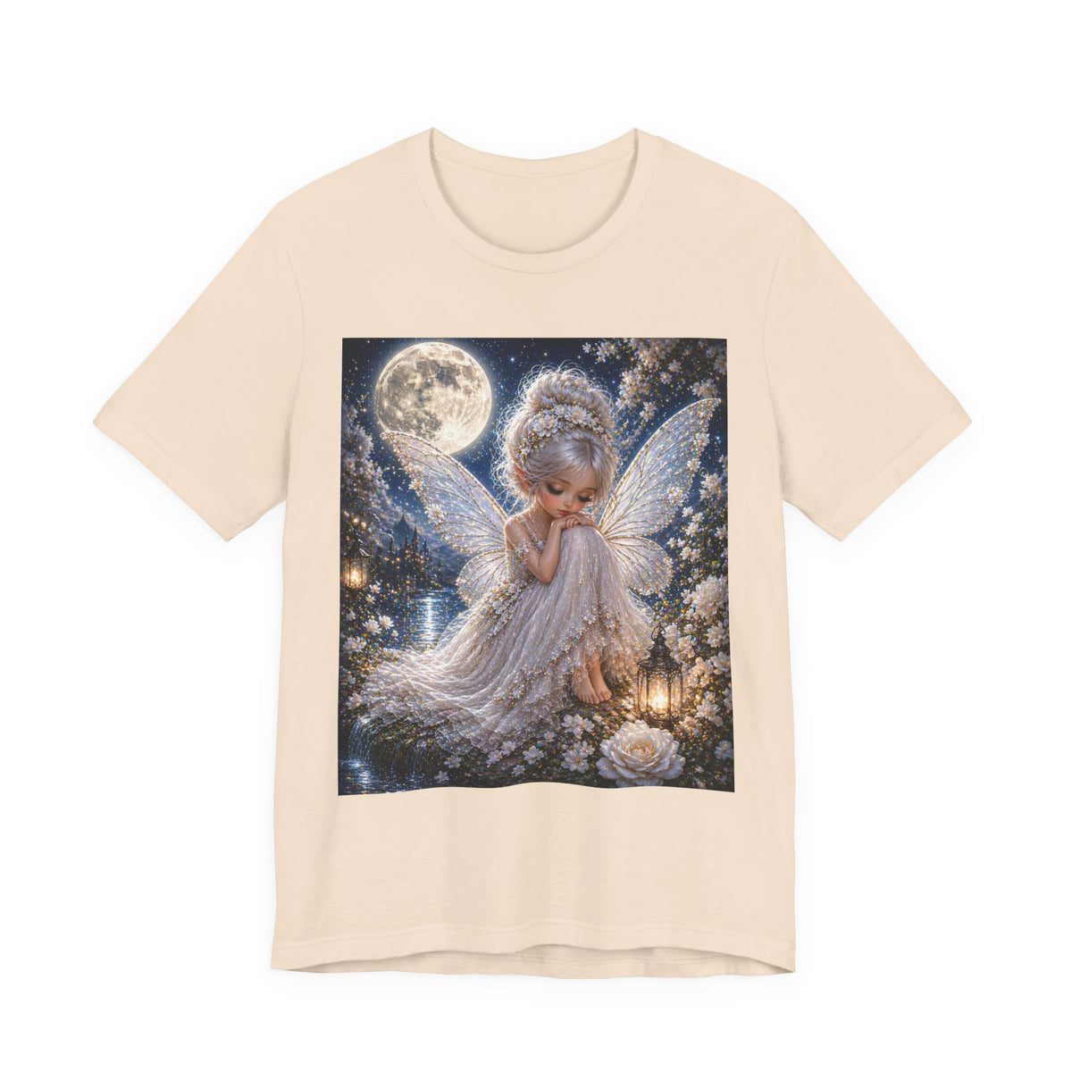 Moonlit Fairy T‑Shirt — Cute Angelic Fairy Graphic Tee