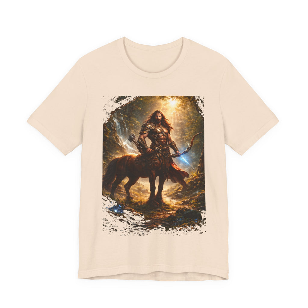 Centaur Warrior Fantasy T‑Shirt — Mythic Forest Battle Graphic Tee