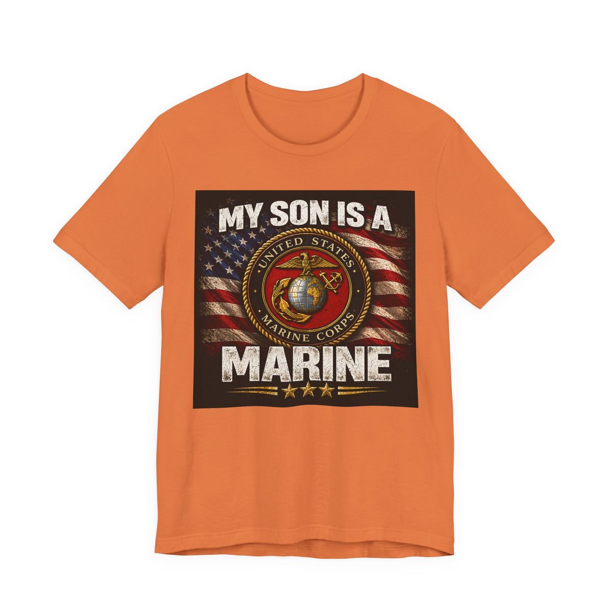 Marine Parent T-Shirt – “My Son Is A Marine” Patriotic USMC Tee