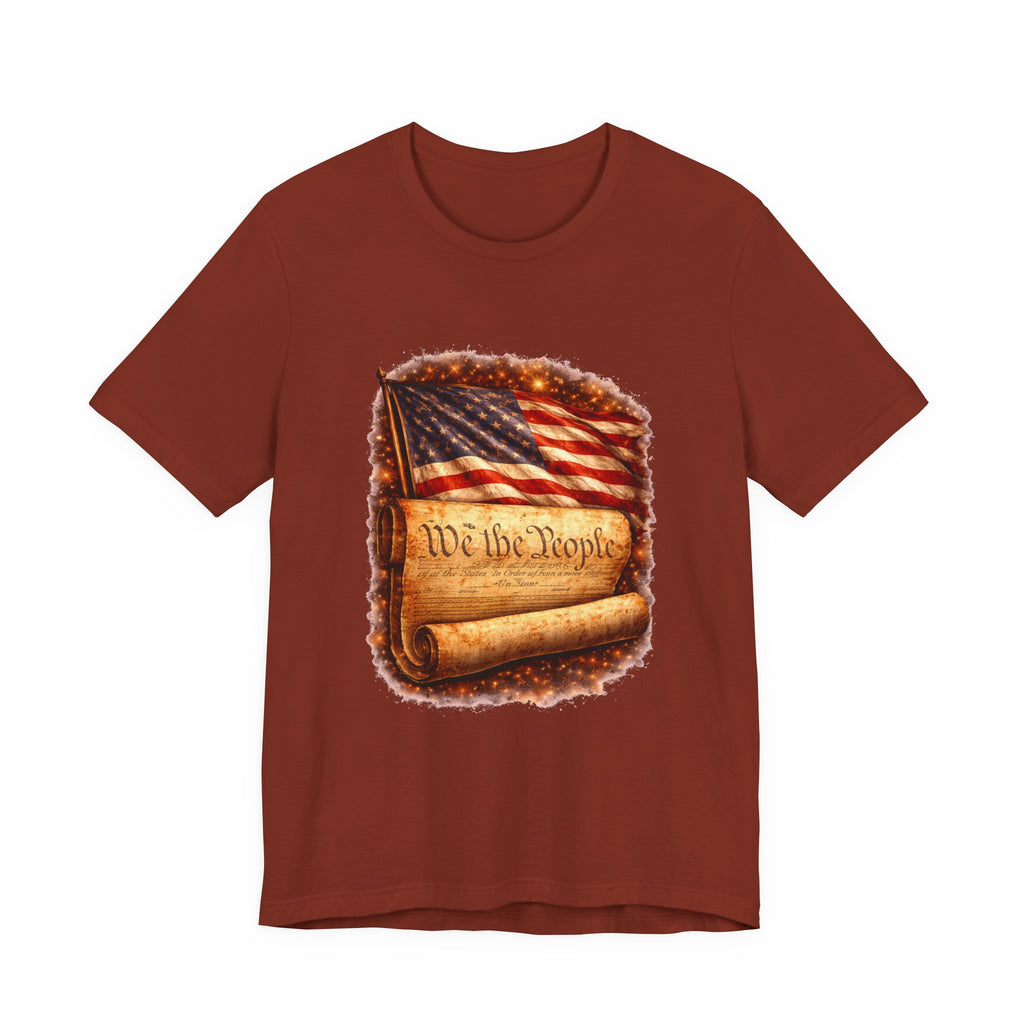 Patriotic 'We the People' T-Shirt — American Flag & Constitution Tee