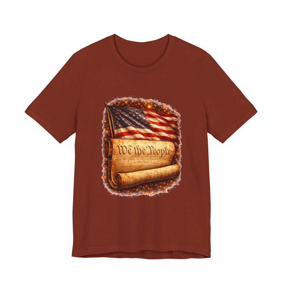 Patriotic 'We the People' T-Shirt — American Flag & Constitution Tee