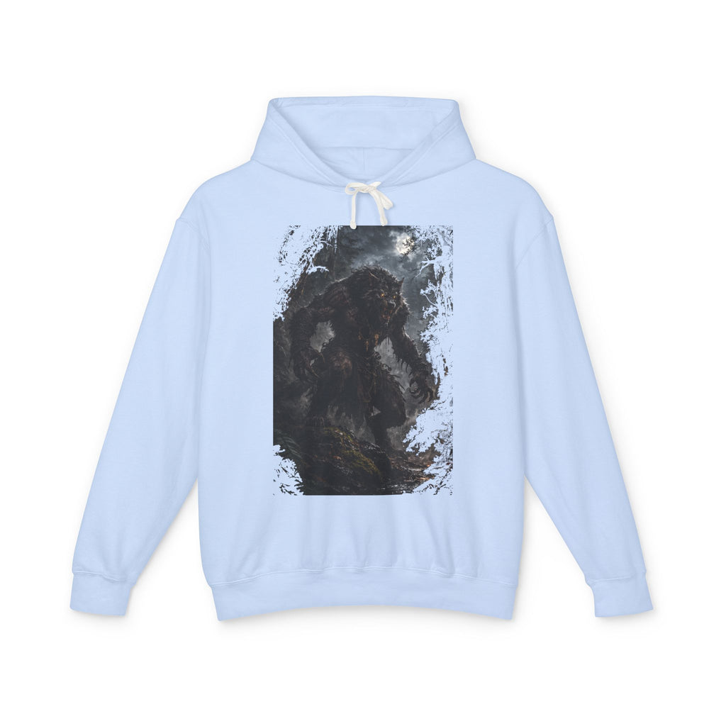 Dark Forest Wolf Hoodie — Moody Nature Graphic Hoodie