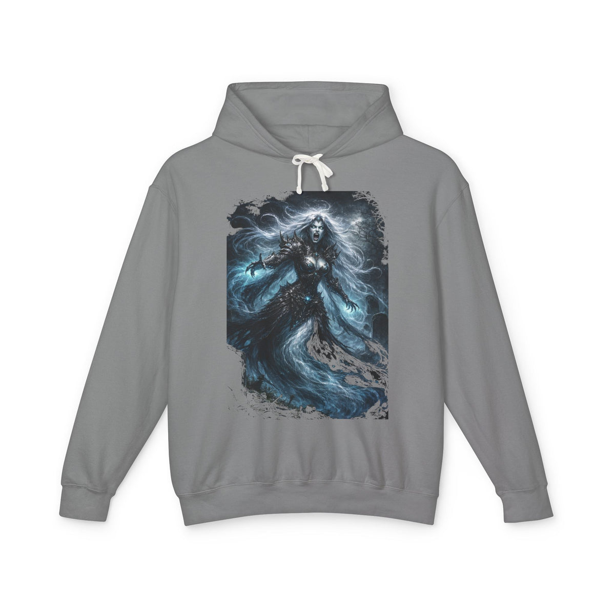 Gorgon  Hoodie — Mystic Sea Witch Graphic Hooded Sweatshirt