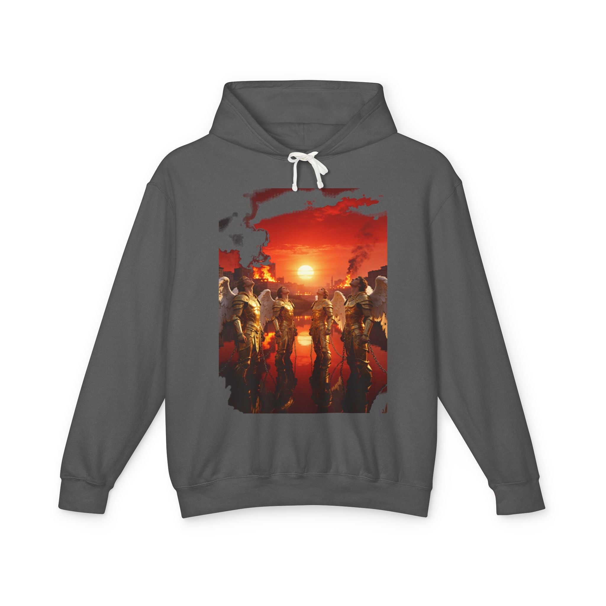 Revelation 9 reveals four fallen angels bound in the Euphrates River Graphic Pullover