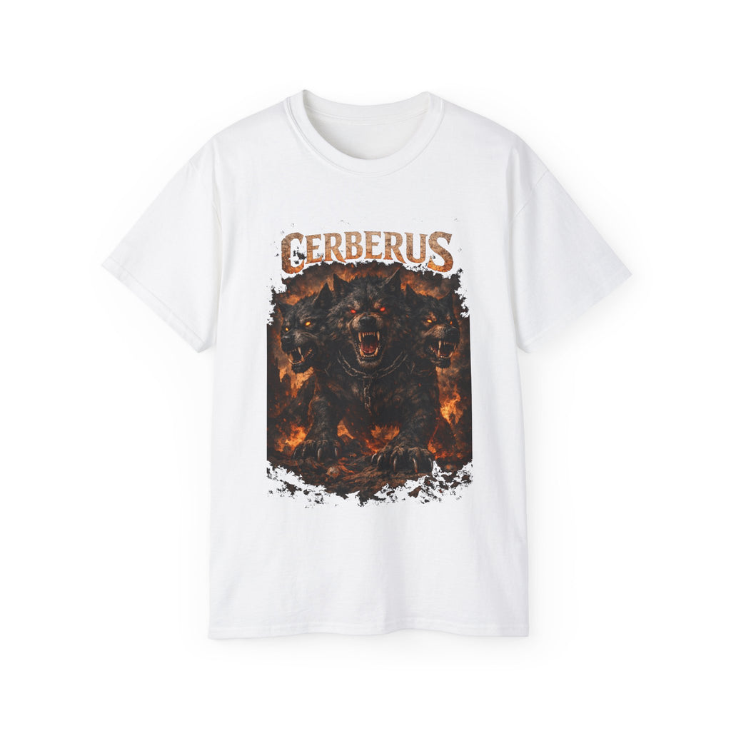 Cerberus from Greek mythology, known as the guardian of the Underworld-cotton T shirt