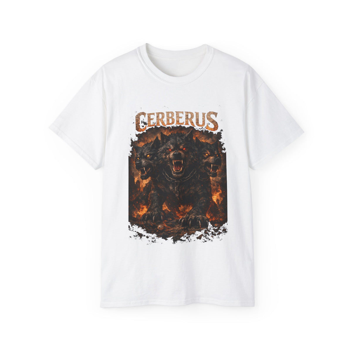 Cerberus from Greek mythology, known as the guardian of the Underworld-cotton T shirt