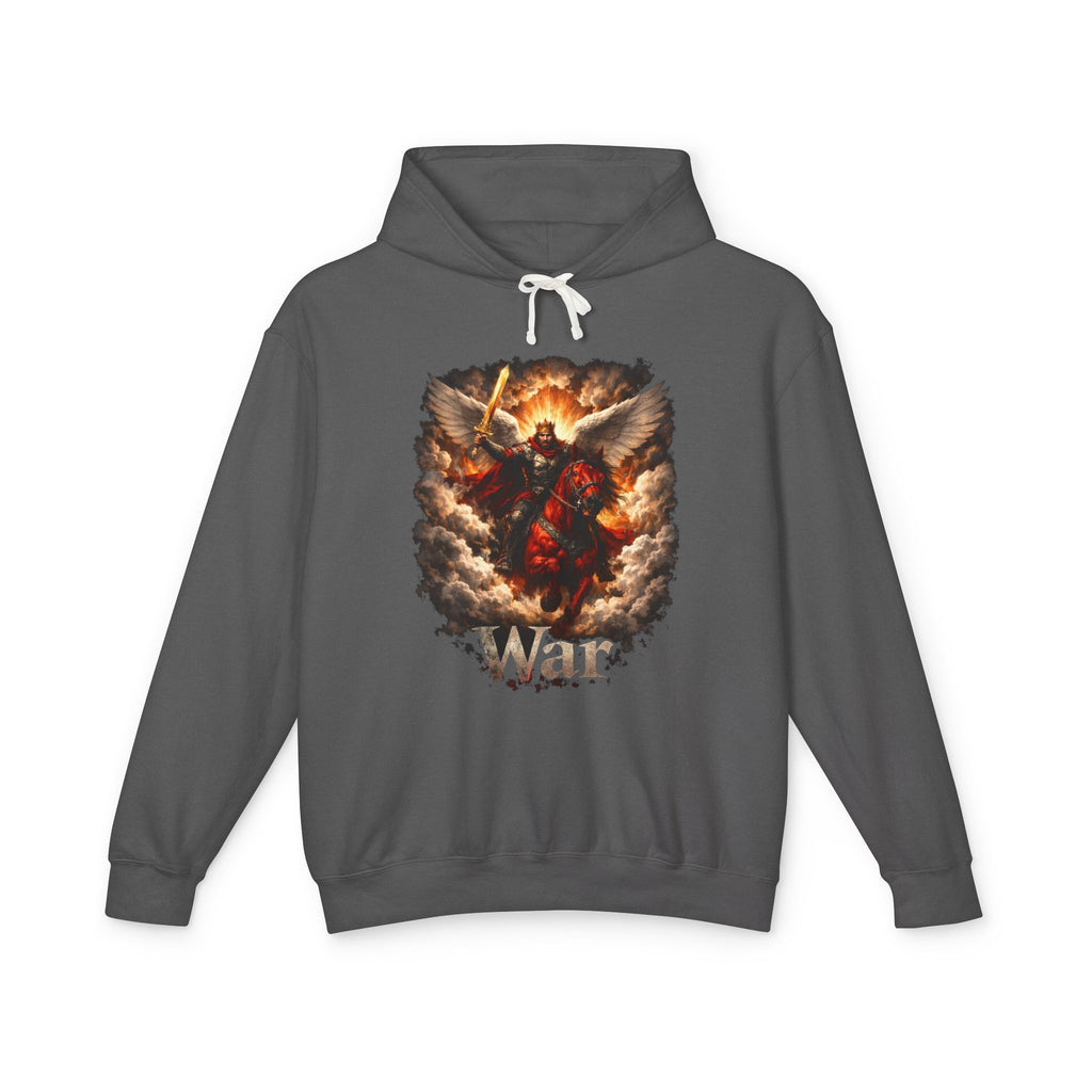 Archangel Warrior Hoodie – Fiery Guardian Graphic Sweatshirt
