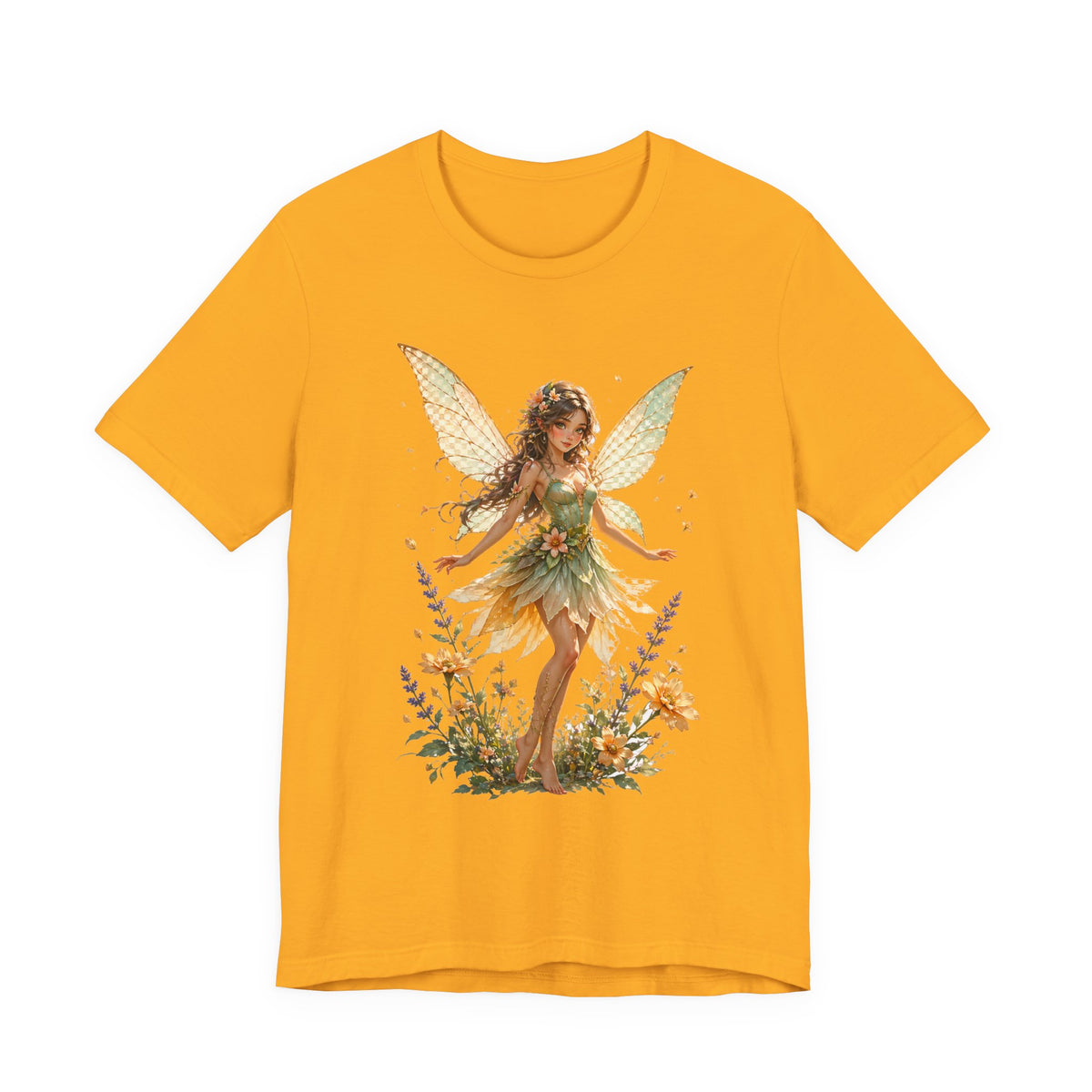 Fairy Garden T-Shirt — Vintage Floral Fairy Illustration Tee