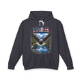 USA Eagle Hoodie — Patriotic Bald Eagle Graphic Hooded Sweatshirt