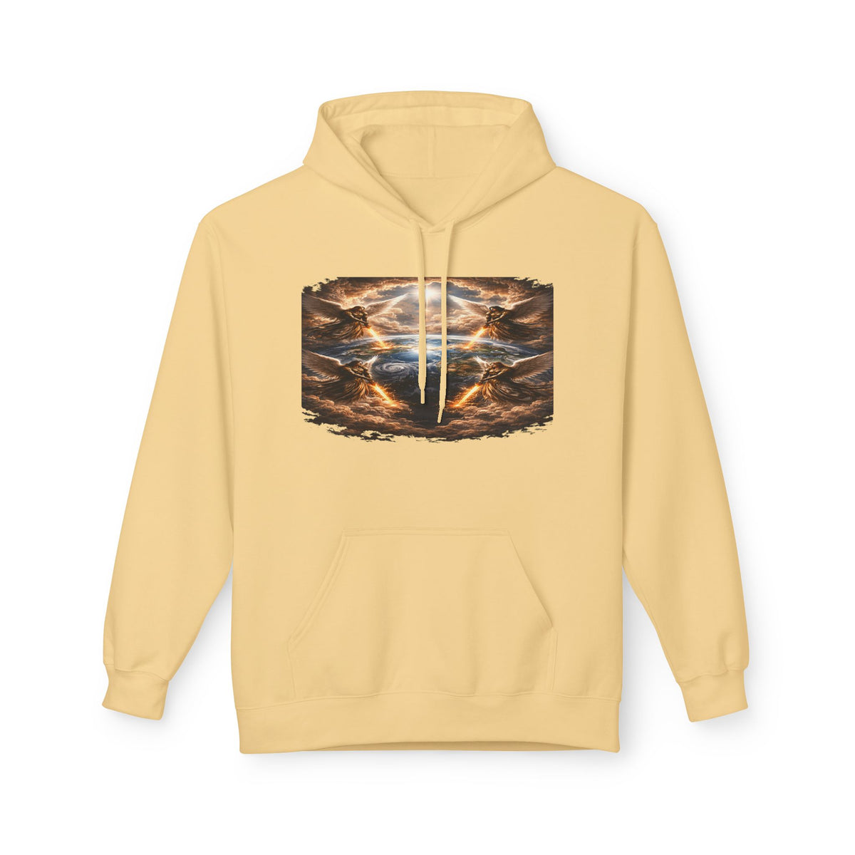 Revelation 7:1 The four Angels at the end of times-Jesus Christ retrun-Unisex Midweight Softstyle Fleece Hoodie