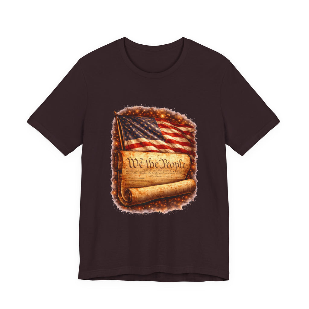 Patriotic 'We the People' T-Shirt — American Flag & Constitution Tee