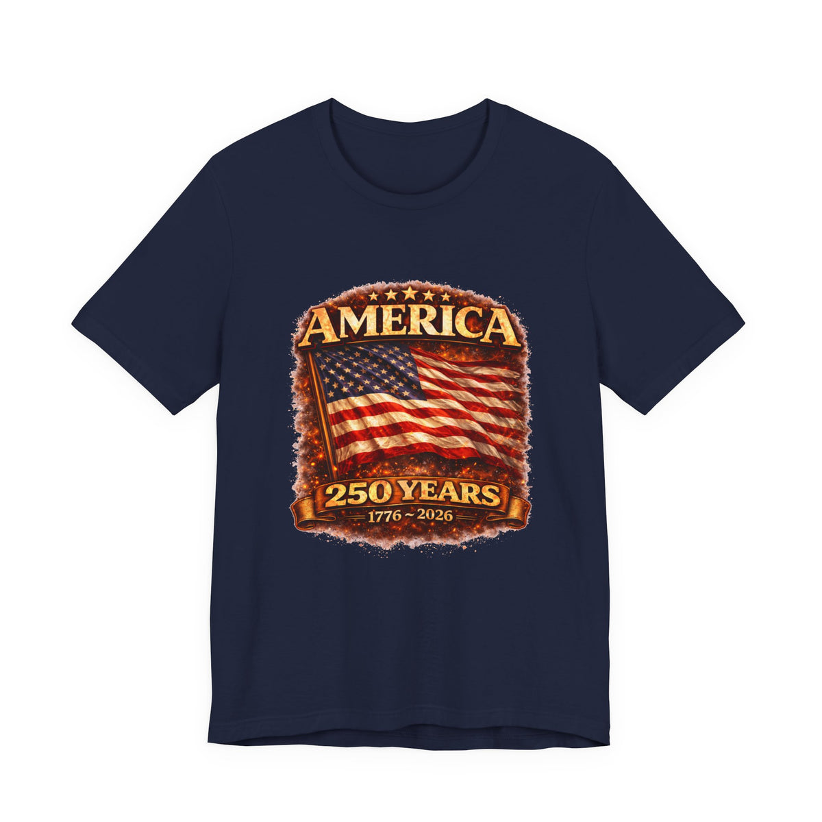 America 250 Years Flag T-Shirt – 1776–2026 Bicentennial Celebration Tee