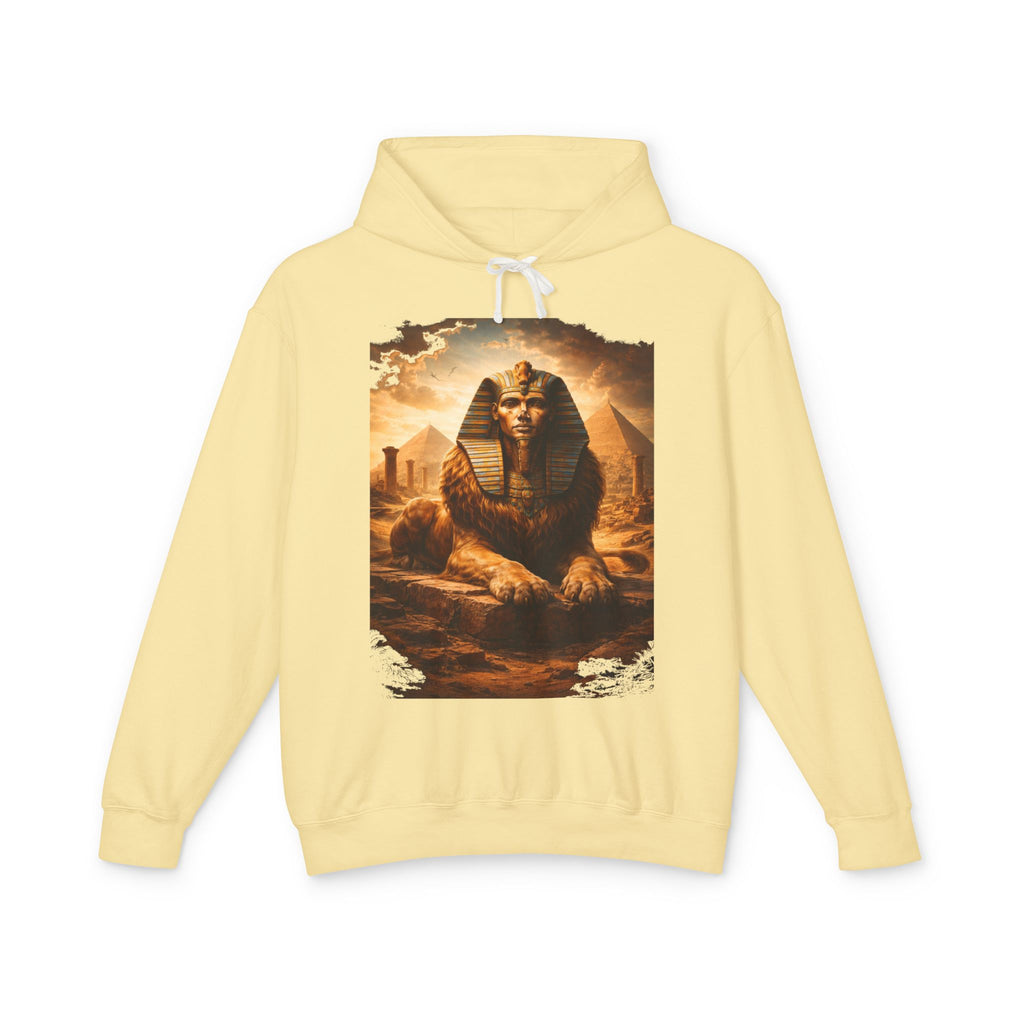 Sphinx & Pyramids Graphic Hoodie — Vintage Egyptian Sphinx Sweatshirt