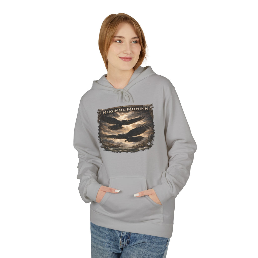 Huginn and Muninn – The Twin Ravens of Odin -cotton Pullover
