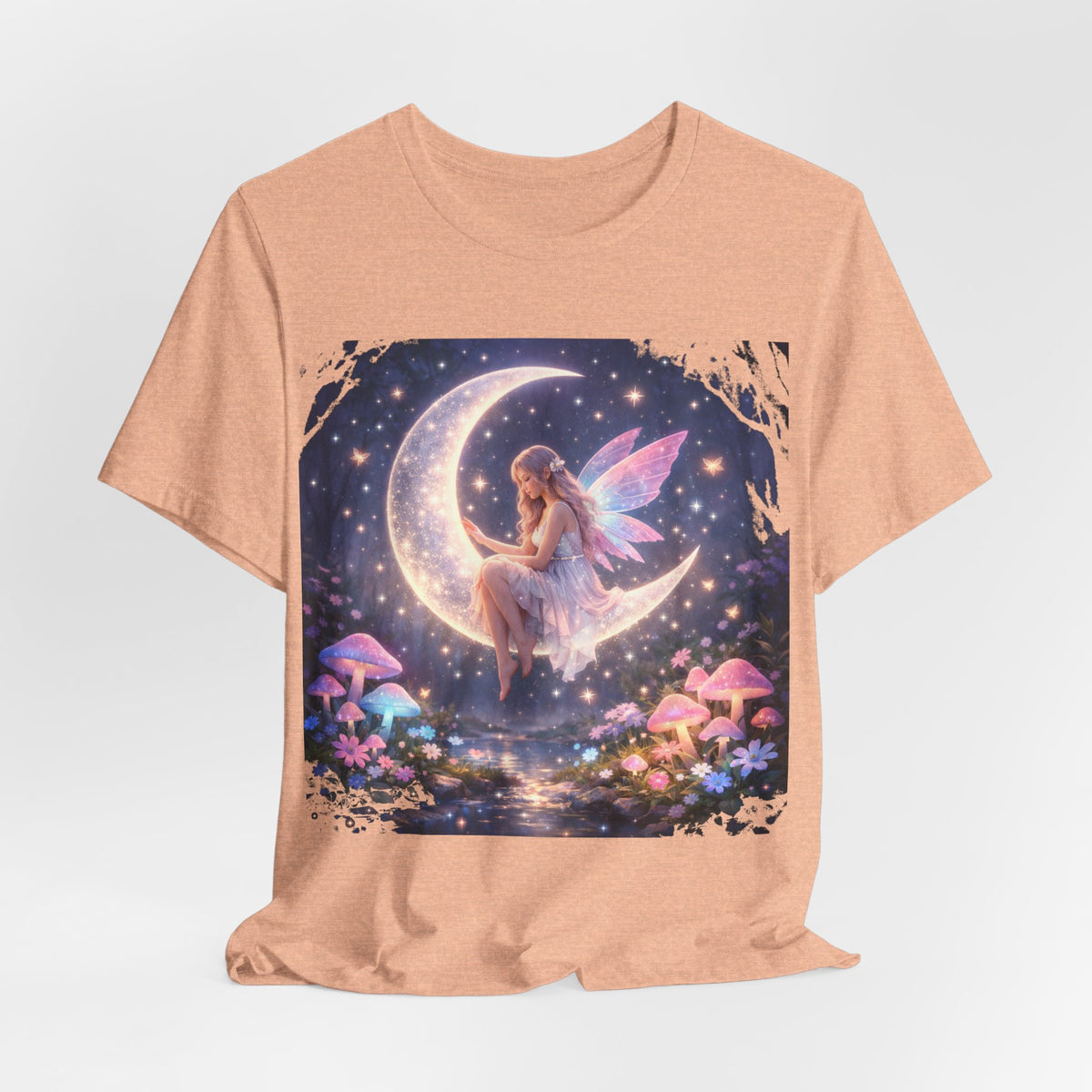 Fairy on the Moon T-Shirt — Magical Night Garden Fairy Tee