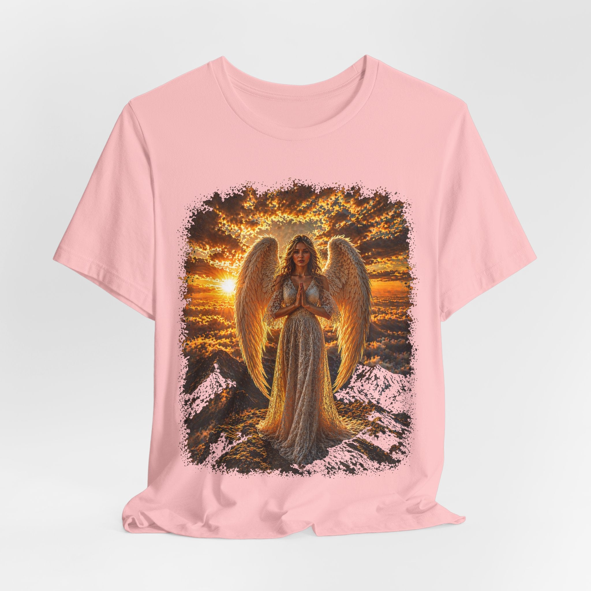 Angel Sunset Tee — Spiritual Guardian Wings T-Shirt