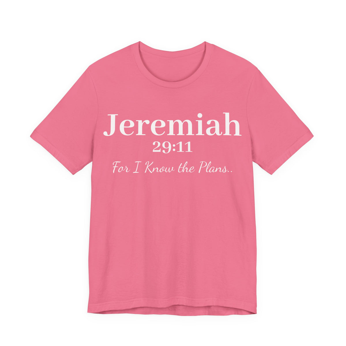 Jeremiah 29:11 Inspirational Bible Verse T‑Shirt — Faith Christian Tee