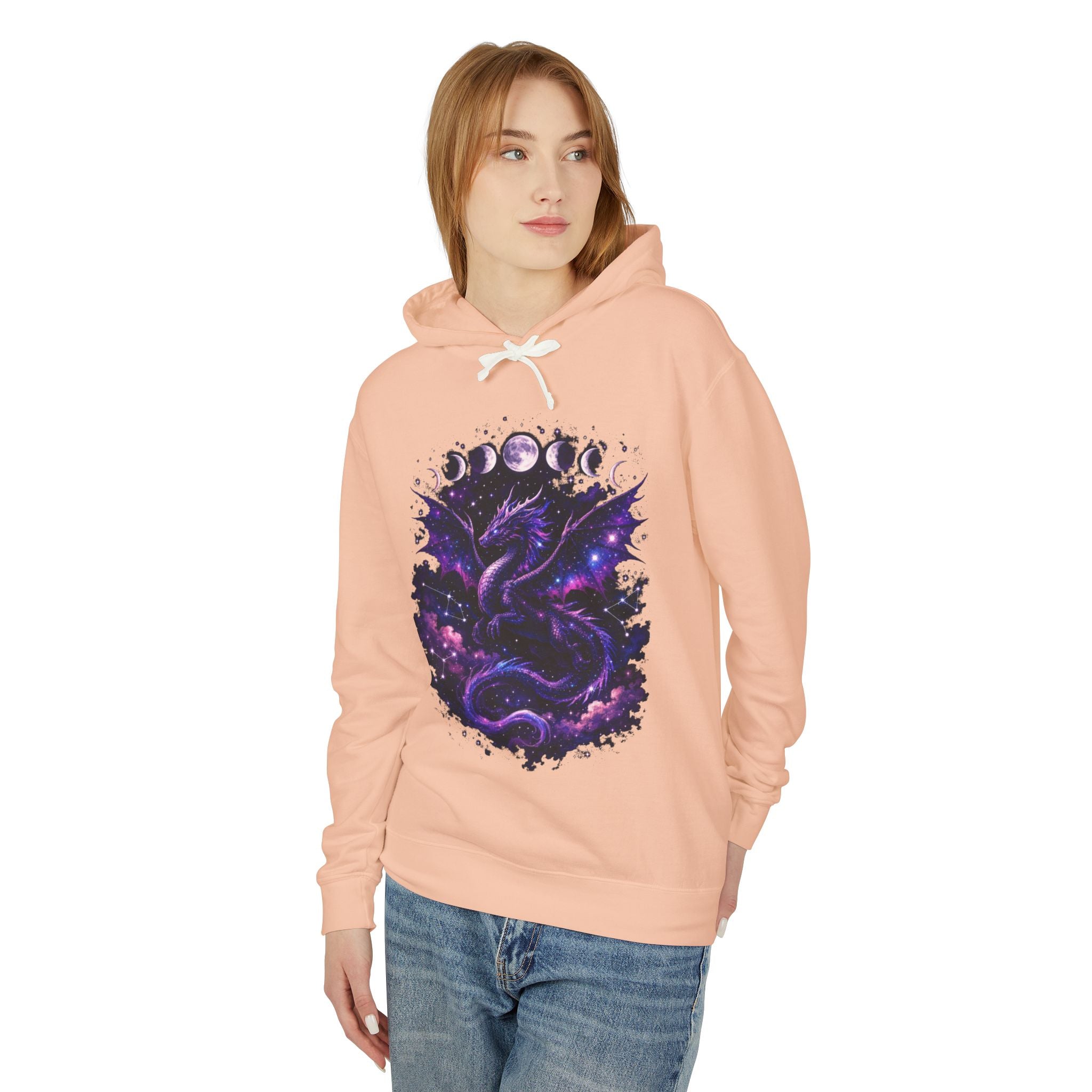 Galaxy Dragon Hoodie — Cosmic Night Sky Dragon Pullover
