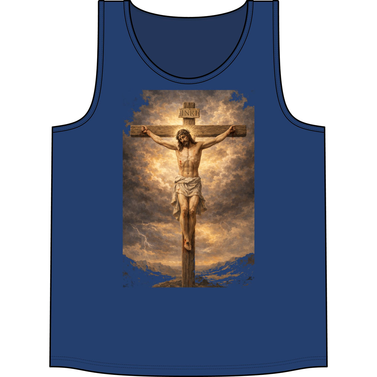 Jesus Crucifixion Tank Top — Christian Faith Graphic Tank
