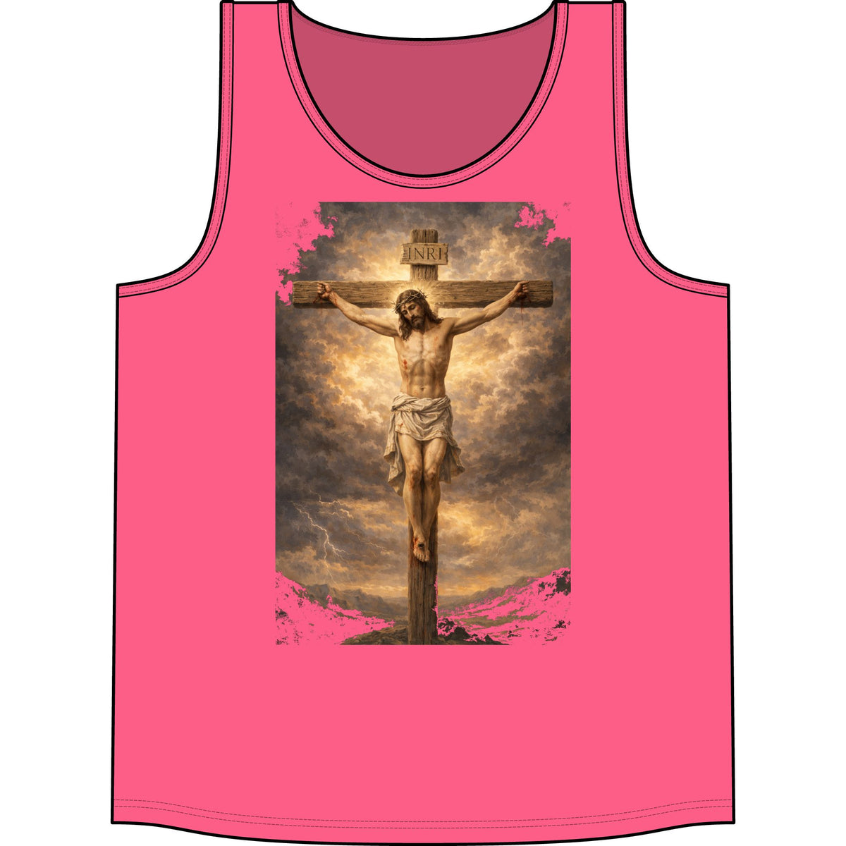 Jesus Crucifixion Tank Top — Christian Faith Graphic Tank