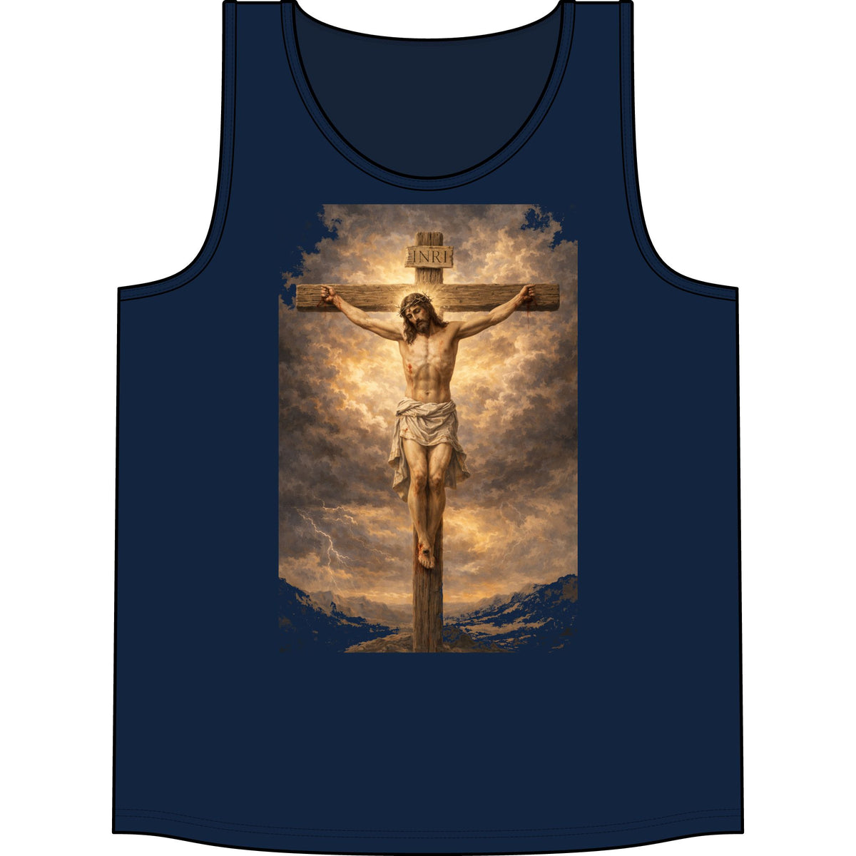 Jesus Crucifixion Tank Top — Christian Faith Graphic Tank