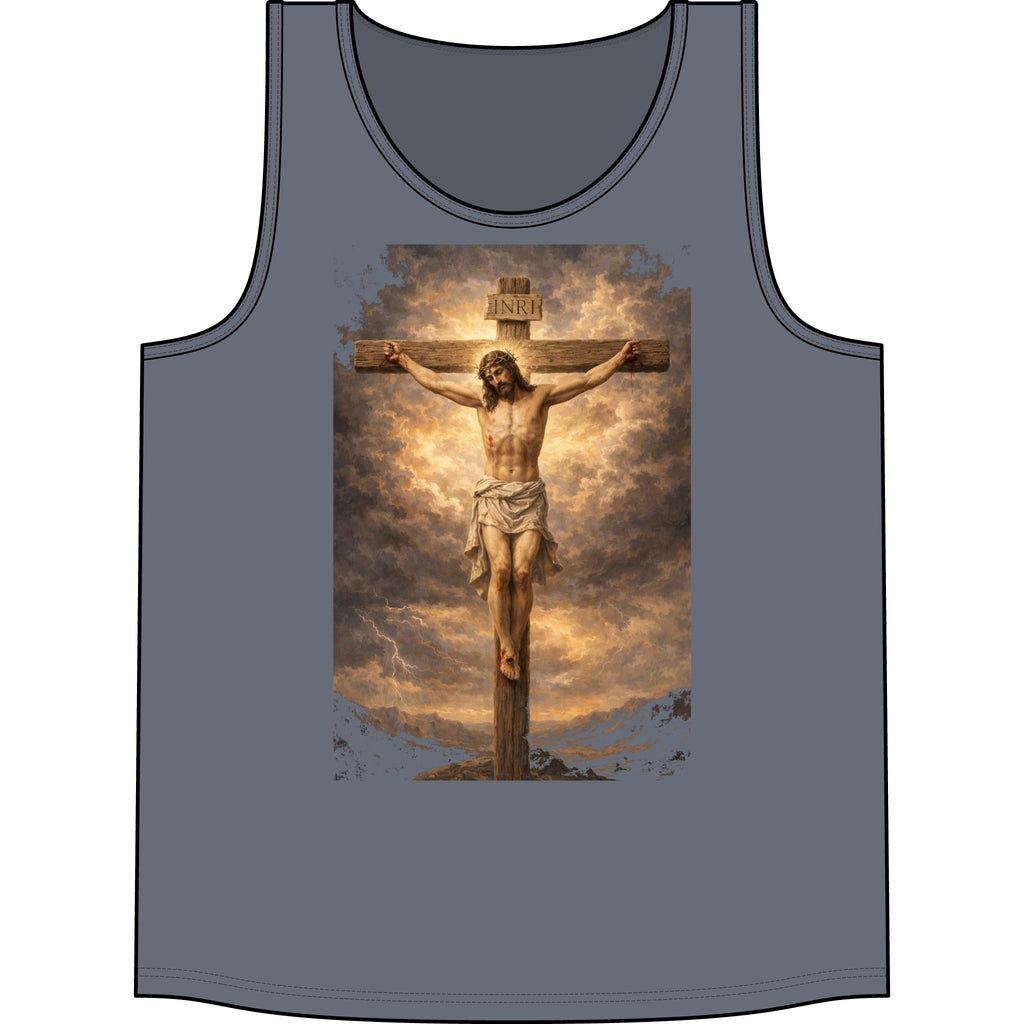 Jesus Crucifixion Tank Top — Christian Faith Graphic Tank