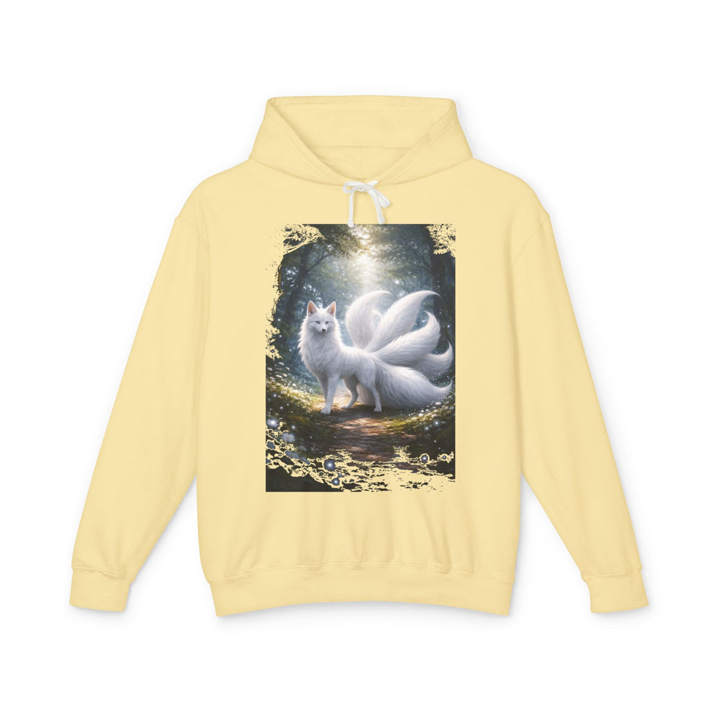 Kitsune Forest Hoodie — Mystical Nine-Tailed Fox Sweatshirt