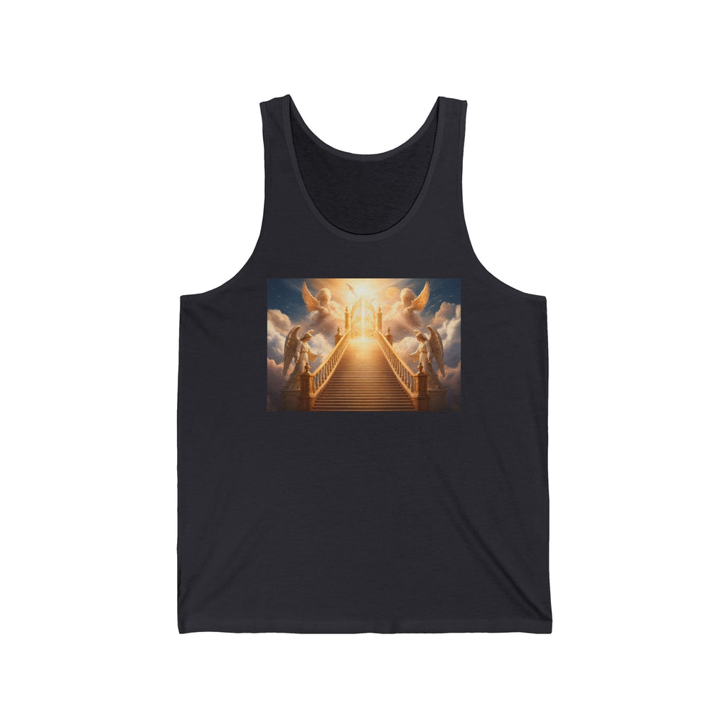 Heavenly Stairway Tank Top – Inspiring Angelic Morning Graphic