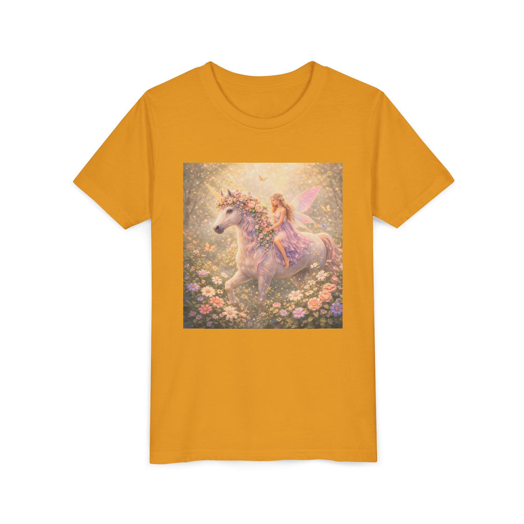 Youth Tee — Magical Unicorn Fairy Ride Kids T‑Shirt