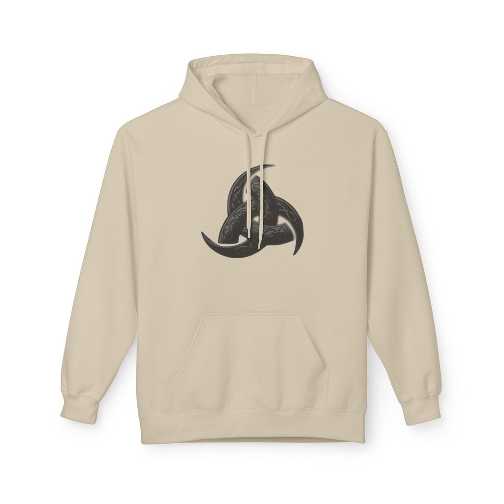 The Triple Horn of Odin is a Viking symbol  Fleece Hoodie
