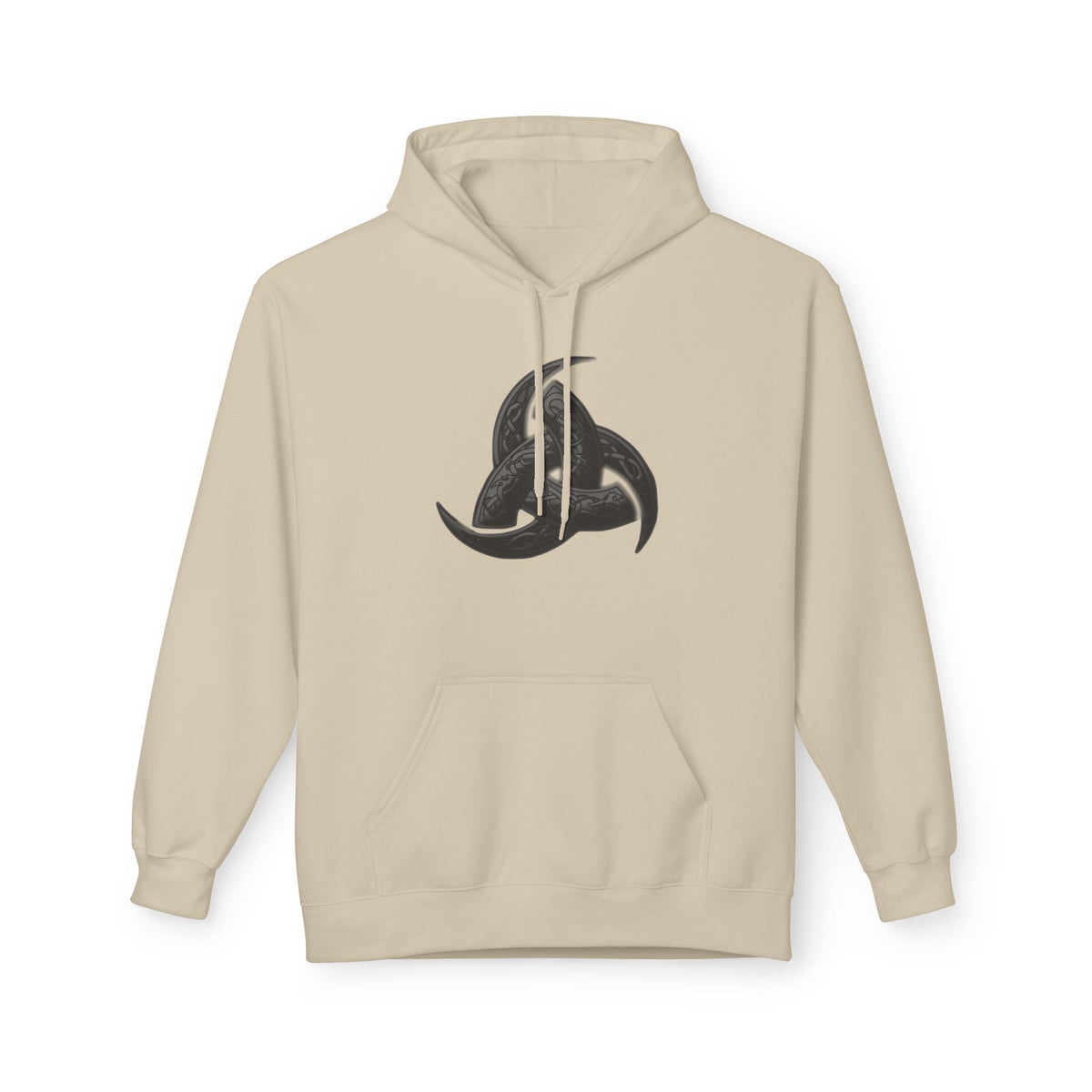 The Triple Horn of Odin is a Viking symbol  Fleece Hoodie