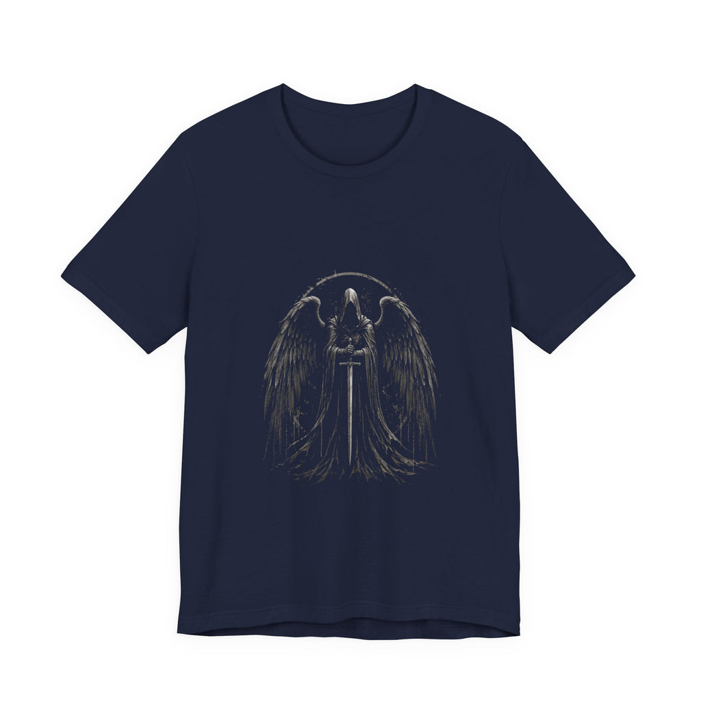 Guaediand Angel Wings Tee — Gothic Guardian Angel Short Sleeve Shirt