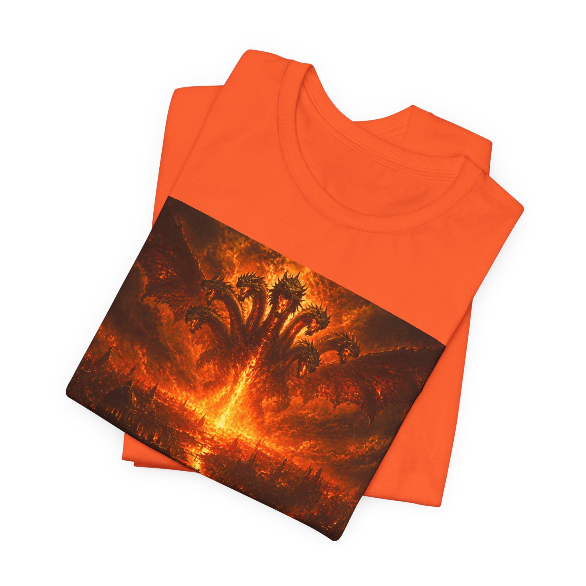 The seven headed dragon from the end of times T‑Shirt — Dark Graphic Tee