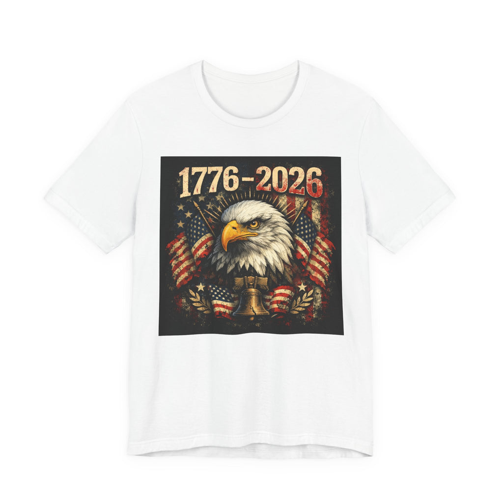 1776-2026 Eagle Patriotic T-Shirt — American Flag Liberty Bell Tee