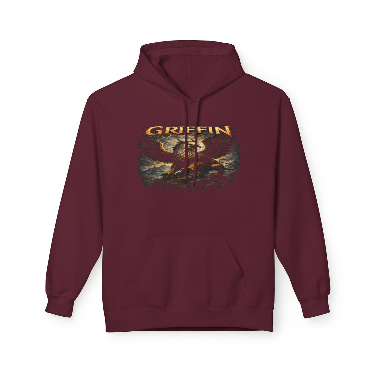 Griffin Graphic Hoodie - Mythical Eagle Design