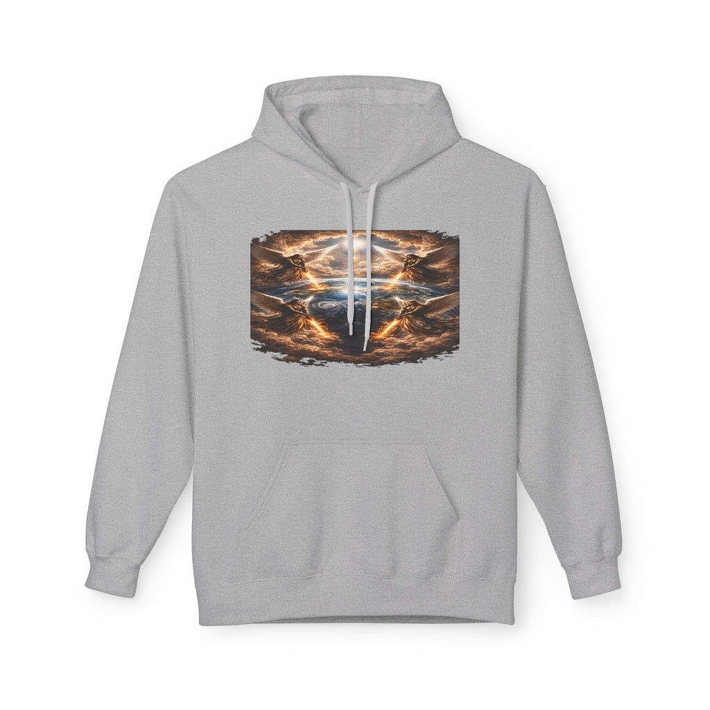 Revelation 7:1 The four Angels at the end of times-Jesus Christ retrun-Unisex Midweight Softstyle Fleece Hoodie